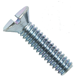 Metric Steel Zinc Plated Slotted Flat Head Machine Screws Din 963